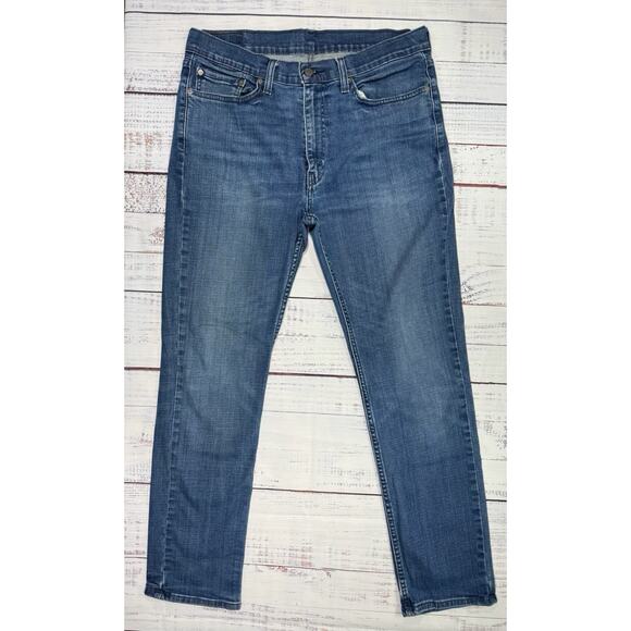 Levi's Other - Levis 514 Jeans Mens 36x32 Medium Stone Wash Straight Leg Slim Fit Denim Casual